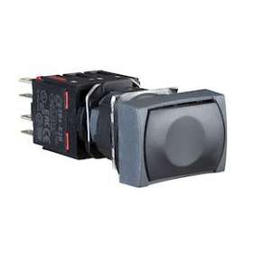 Harmony XB6 - bouton-poussoir - D16mm - à impulsion affleurant - 1O+1F - noir|Schneider Electric-SCHXB6DA25B