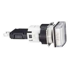 Harmony XB6 - voyant carré - D16mm - IP65 - DEL intégrée - 24V - cosses - blanc|Schneider Electric-SCHXB6CV1BB