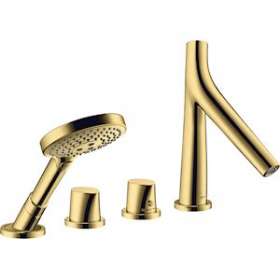Set finition 4 trous thermostatique, montage bord de baignoire, aspect doré poli|Hansgrohe-HA312425990