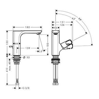 Mitigeur lavabo 130 avec tirette et vidage laiton poli|Hansgrohe-HA311020930