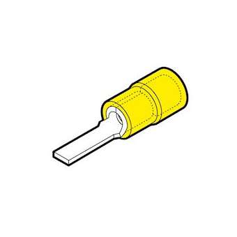 Cosse préisolée à embout plat jaune (4 à 6 mm²) - L 17 mm|Cembre-CMBGF-PP17