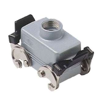 Capot haut profil 2 leviers sortie latérale PG29 sans joint - gabarit 57.27|Ilme-IL1CAV10X29
