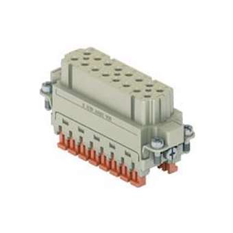 Insert femelle Squich 16P+T 16A 250V gabarit 66.16 numéroté de 17 à 32|Ilme-IL1CSAHF16N