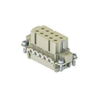 Insert femelle à visser 10P+T 16A 250V gabarit 49.16 (sans plaquette)|Ilme-IL1CDAF10X