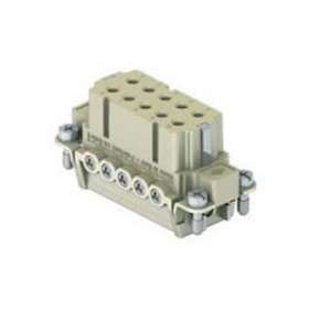 Insert femelle à visser 10P+T 16A 250V gabarit 49.16 (sans plaquette)|Ilme-IL1CDAF10X