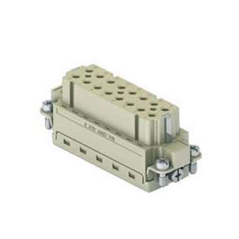 Insert femelle à sertir 16P+T 16A 250V gabarit 66.16|Ilme-IL1CDCF16