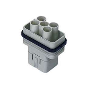 Insert mâle 4 pôles 40A 500V 2 pôles 10A 250V gabarit 32.13|Ilme-IL1CQM04-2