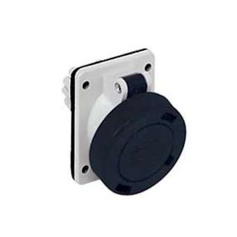 Prise encastrée 2P+T 16A 50 et 60hz 480/500V IP67 position de la terre 7h|Ilme-IL1PEW1673PI