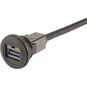 har-port USB 3.0 A-A PFT black 0,5m|Harting-HRG09454521970