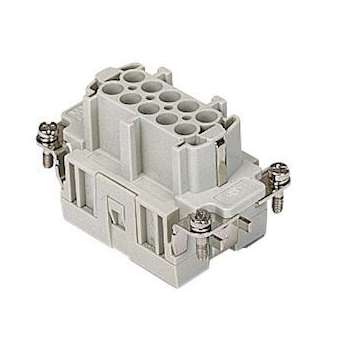 Insert femelle à sertir 10P+T 16A 500V gabarit 57.27|Ilme-IL1CCEF10