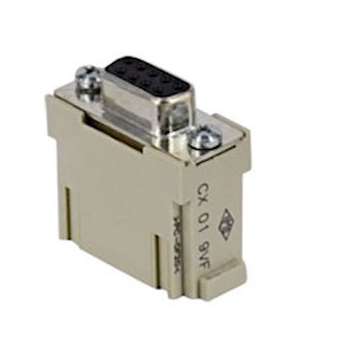 Insert femelle avec connecteur SUB-D 9|Ilme-IL1CX019VF