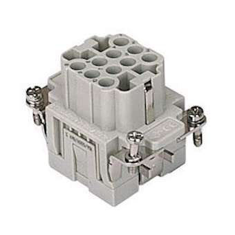 Insert femelle à sertir 16A 500V 10P+T gabarit 44.27|Ilme-IL1CQEF10
