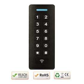 Clavier/Lecteur RFID ASK2 ABS IP66 125 KHz EM 12/24V DC 999u 1R C2|-IZYASK210C2EM