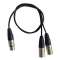 CL-28/0.6, Cordon 1x XLR femelle / 2x XLR mâle - 0,6m|Sonoprof-ONF00015625