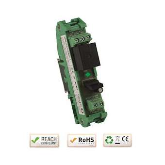 Relais rail DIN 12-30V AC/DC 1 relais / 1 LED Max. 250V AC / 10A - 30V DC / 10A|-IZYRMDX123001
