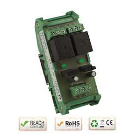 Relais rail DIN 48V AC/DC 2 relais / 2 LEDs Max. 250V AC / 10A - 30V DC / 10A|-IZYRMDX4802