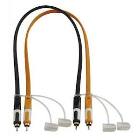 CFLAT-RCA/1, Flat cable RCA male / RCA male - 1m|Sonoprof-ONF00023449