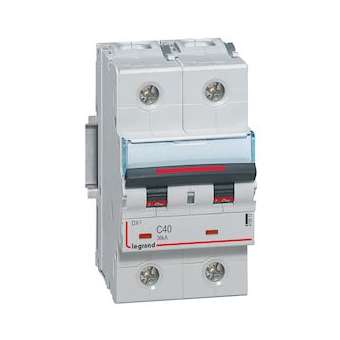 Disjoncteur DX³ 36kA arrivée haute/départ bas vis 2P 40A - courbe C - 3 mod|Legrand-LEG410012