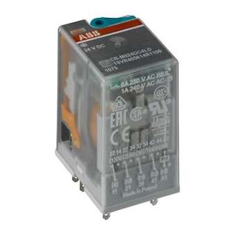Relais Miniature débrochable LED 110VDC 4rt 250V 6A|ABB-ABB240561381