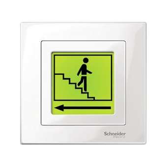 Merten M-Plan - enjoliveur pour module d'affichage à DEL - blanc pol. brillant|Schneider Electric-SCHMTN587419