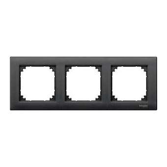 Plaque finition triple M-Plan, anthracite|Schneider Electric-SCHMTN486314