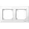 Merten M-Plan - plaque de finition - 2 postes - blanc polaire brillant|Schneider Electric-SCHMTN515219