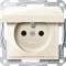 Merten M-Plan - prise 2P+T - NF - IP44 - borne auto - sable brillant|Schneider Electric-SCHMTN2514-0344