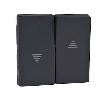 Enjoliveur M-Plan pour interrupteur et poussoir pour volet roulant anthracite|Schneider Electric-SCHMTN435514