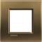 Plaque Livinglight Neutre 2 modules - Bronze|Bticino-TICLNA4802BZ