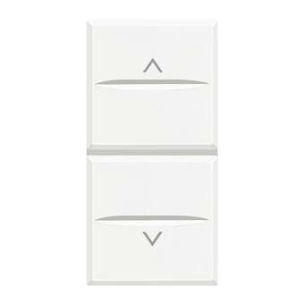 Double-poussoir interbloqué pour volets roulants Axolute - White|Bticino-TICHD4037