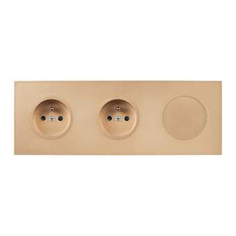 Façade DESIR DORE SOFT TOUCH TRIPLE HORIZONTALE PC PC 1 MEDIA|Modelec-MD8313-814