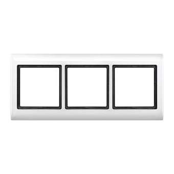 Aquadesign - plaque de finition standard - 3 postes - blanc|Schneider Electric-SCHMTN400319