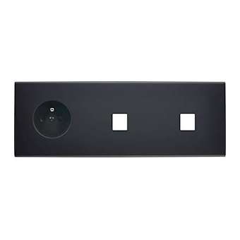Façade CONFIDENCE LAITON NOIR TRIPLE HORIZONTALE PC M1 M1|Modelec-MD8326-408M