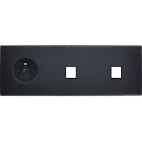 Façade CONFIDENCE LAITON NOIR TRIPLE HORIZONTALE PC M1 M1|Modelec-MD8326-408M