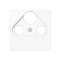 Enjoliveur pour prise TV-FM-SAT / A 500 Blanc