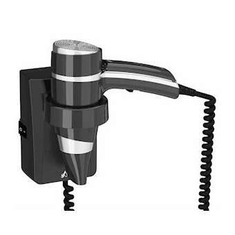 Sèche-Cheveux BRITTONY noir + support base + on/off|JVD-JVD8221184