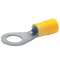 Cosse pré-isolée jaune à plage ronde section 4 à 6mm² bornage M12|Klauke-KKE650-12
