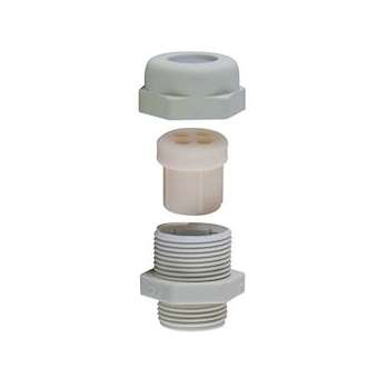 Presse étoupe Wadi-Tec Pg 21 polyamide 6 ral 7035 7035 4x6 obturé|SIB-SIBZ6702100