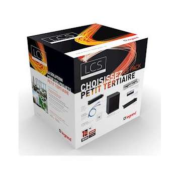 Pack coffret petit tertiaire 10pouces pour installation jusqu'à 8 prises RJ45|Legrand-LEG646270