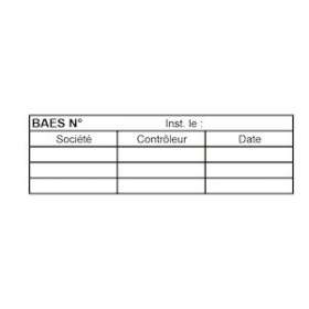 Etiquettes de vérification pour BAES NFC71-830 (lot de 100)|Cordia-KDASEVI2570