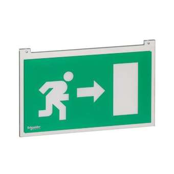 Ecran polycarbonate pour bloc à tranche à led - simple face - flèche droite|Schneider Electric-SCHOVA58933