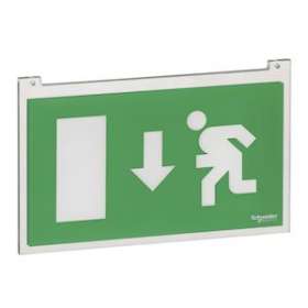 Ecran polycarbonate pour bloc à tranche à led - simple face - flèche bas|Schneider Electric-SCHOVA58935