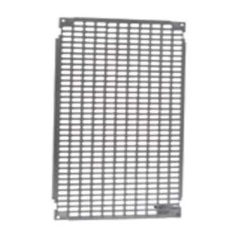 Plaque de montage perforée en acier zingué - 400x300|Maec-MAE06PFPF0002