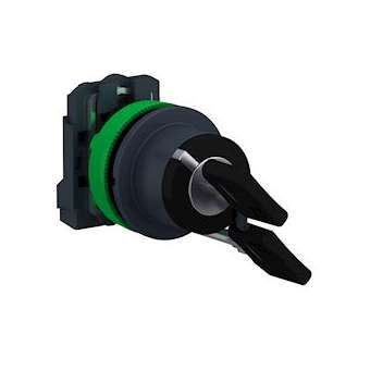 Harmony XB5 - bouton à clé 455 - flush - 2 pos fix - retr G - 1F - vis étr|Schneider Electric-SCHXB5FG21