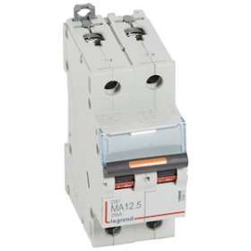 Disjoncteur magnétique seul DX³ MA - vis/vis - 2P - 230/400V~ -12,5 A -25kA|Legrand-LEG409871