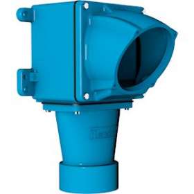 Boitier Métal bleu Size.5 +manchon incliné 30D M63|Marechal-MAR595E3M63
