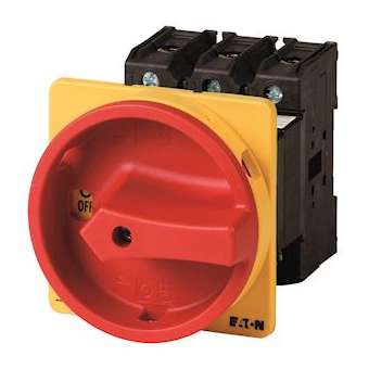 Inter. général, tripolaire + 1F+1O, 63 A, verrouillable, fixation arrière|Eaton industries-EONP3-63-V-SVB-HI11