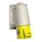 PratiKa - socle de prise incliné -16 A - 2P+T - 100-130 V CA - en saillie- IP44