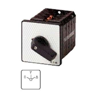 Commutateur étoile-triangle, cont.: 8, 63A, 0-Y-D, 60DEG, à accrochage, encastré|Eaton industries-EONT5B-4-3-E
