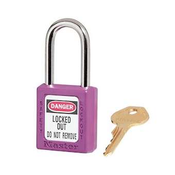 Cadenas Zenex Violet - Clé identique - Retenue de clé - Anse 38 mm dia 6 mm|Master lock europe-SKP410KAPRP